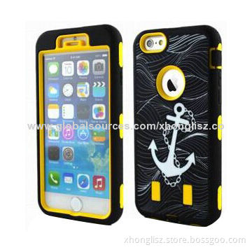 New arrival Robot 3-in-1 PC Case for iPhone 6, OEM & ODM are WelcomeNew